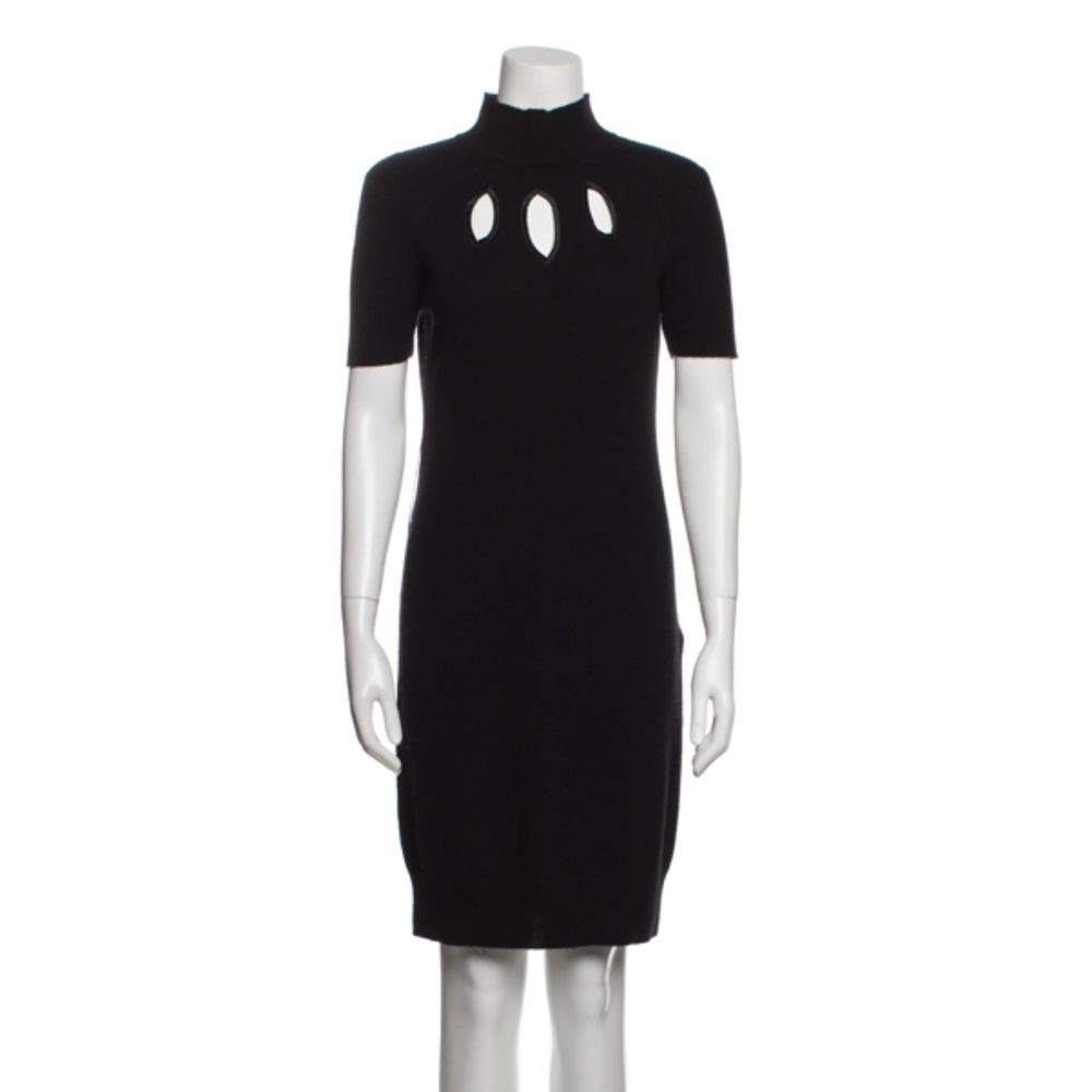 CYNTHIA ROWLEY 100% CASHMERE SOFT BODY-CON MINI DRESS SZ M